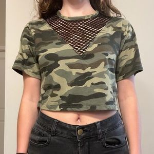 Camo crop top